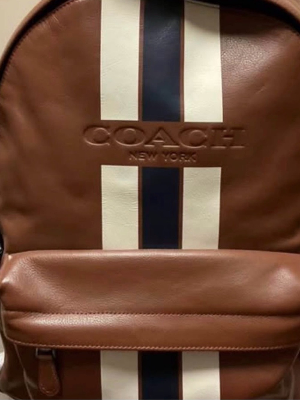 COACH Leather Backpack